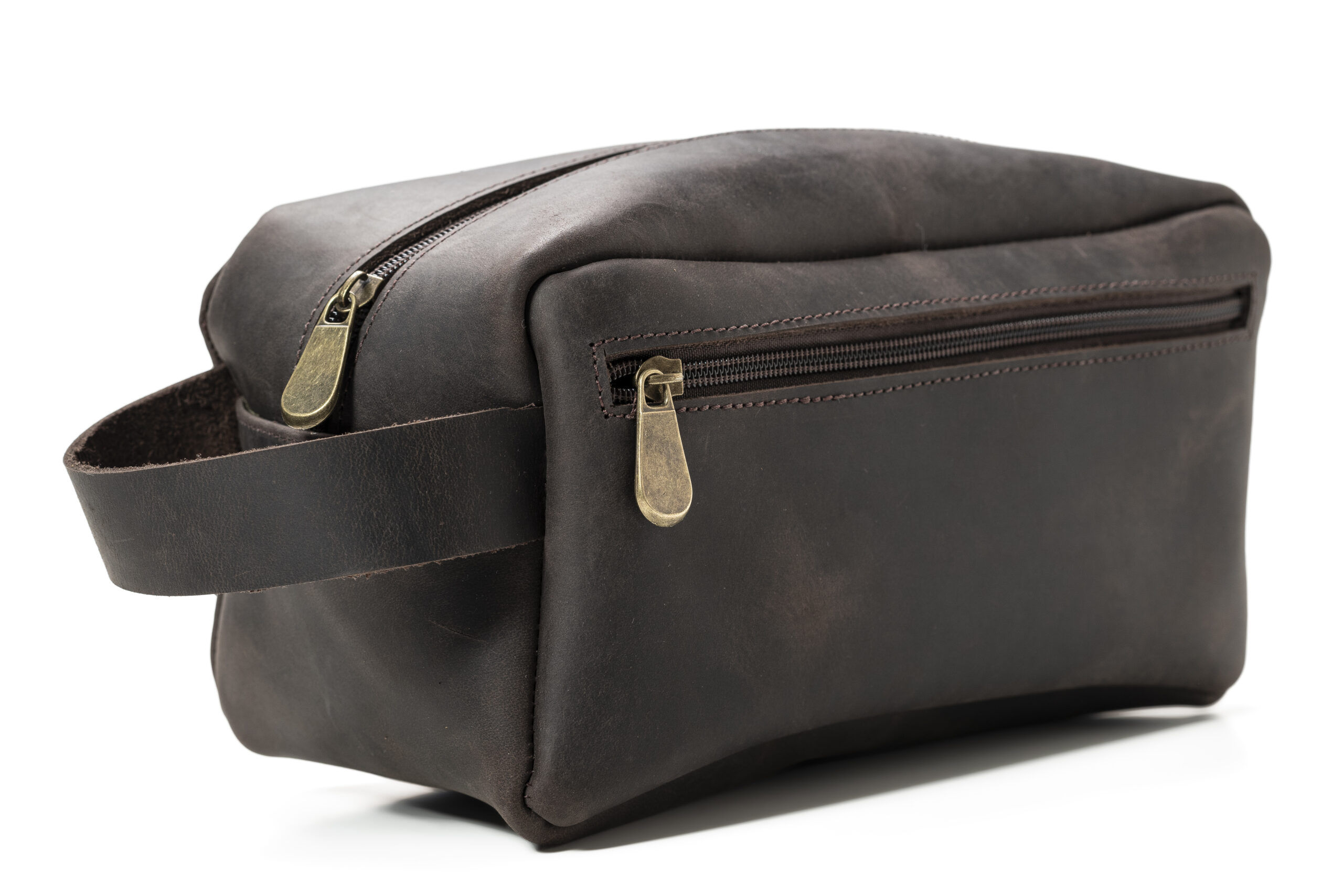 Bandolera de cuero caramelo con correa regulable