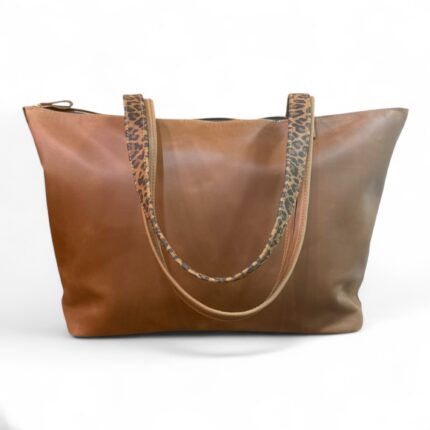 CARTERA TOTE CORDILLERA CAMEL DETALLE ANIMAL PRINT