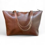 CARTERA TOTE CORDILLERA CARAMELO DETALLE ANIMAL PRINT