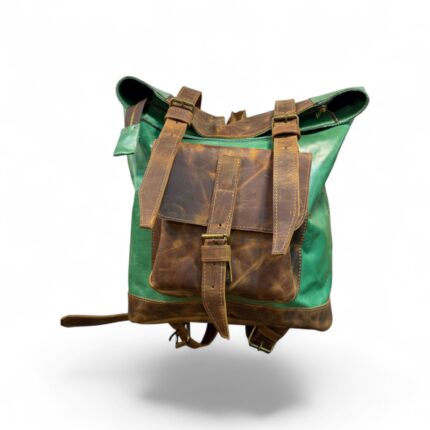 MOCHILA ARAUCARIA VERDE/CAMEL