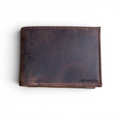 BILLETERA CLÁSICA CHOCOLATE CUERO GRASO